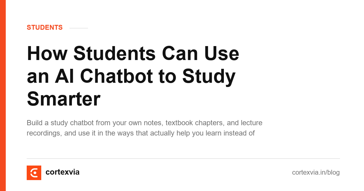 How Students Can Use an AI Chatbot to Study Smarter