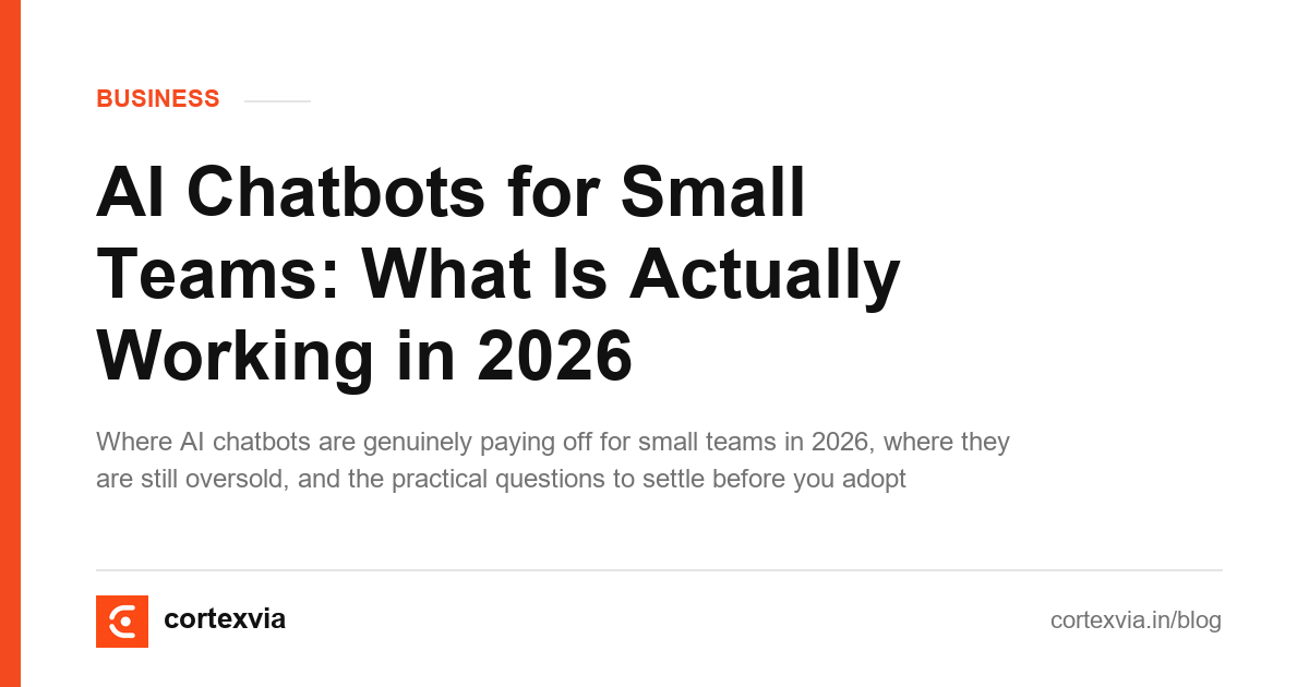 AI Chatbots for Small Teams: What Is Actually Working in 2026